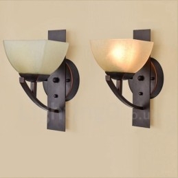 Apliques de pared clásicos tradicionales de una sola luz para interiores