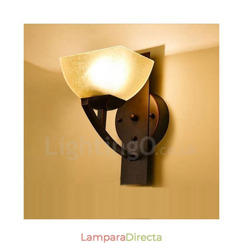 Apliques de pared clásicos tradicionales de una sola luz para interiores