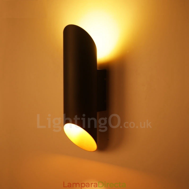 Lámparas de pared modernas y contemporáneas de aleación de aluminio con montaje empotrado