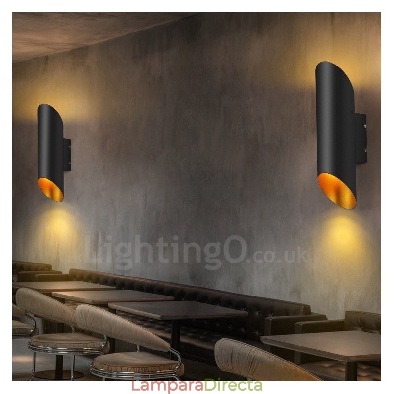 Lámparas de pared modernas y contemporáneas de aleación de aluminio con montaje empotrado