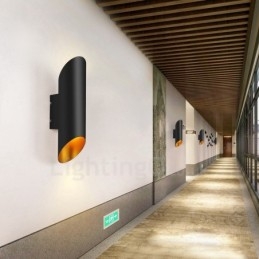 Lámparas de pared modernas y contemporáneas de aleación de aluminio con montaje empotrado