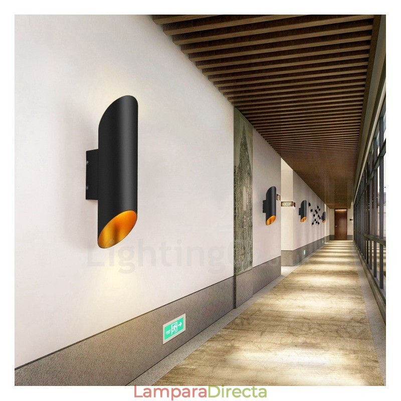 Lámparas de pared modernas y contemporáneas de aleación de aluminio con montaje empotrado