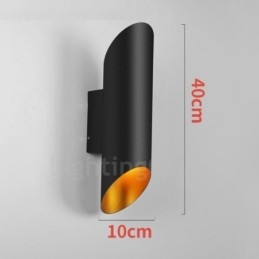 Lámparas de pared modernas y contemporáneas de aleación de aluminio con montaje empotrado