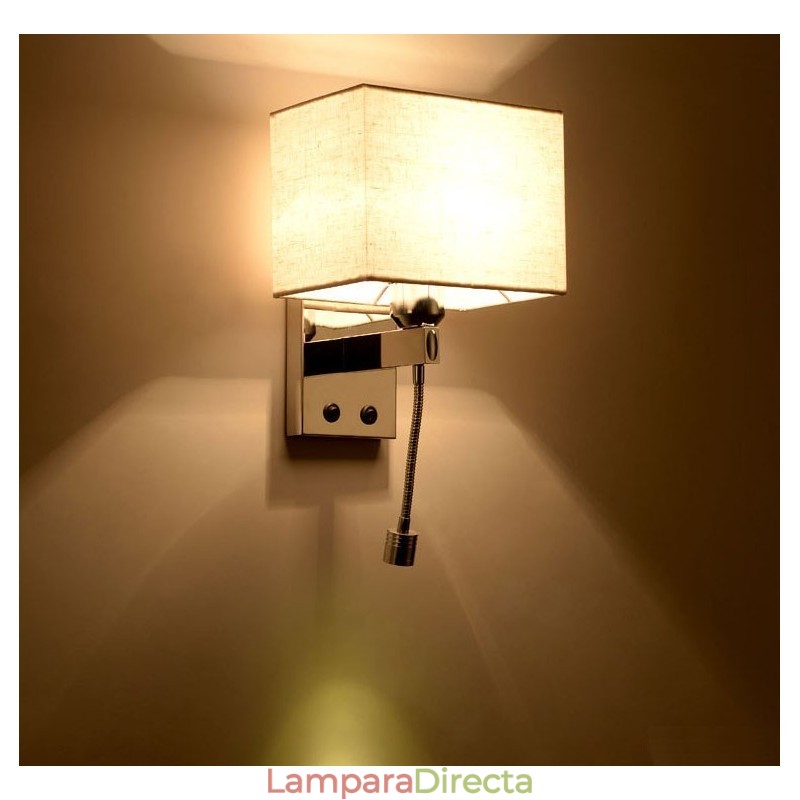 Lámpara de pared moderna para habitación de hotel, lectura, tela creativa, pasillo, balcón, mesita de noche