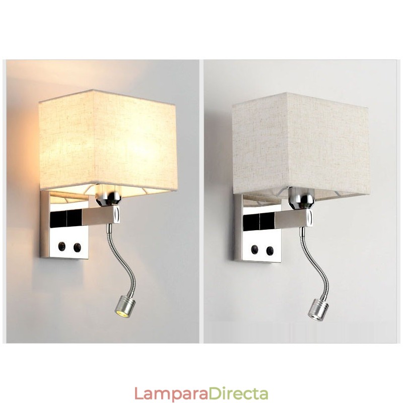 Lámpara de pared moderna para habitación de hotel, lectura, tela creativa, pasillo, balcón, mesita de noche