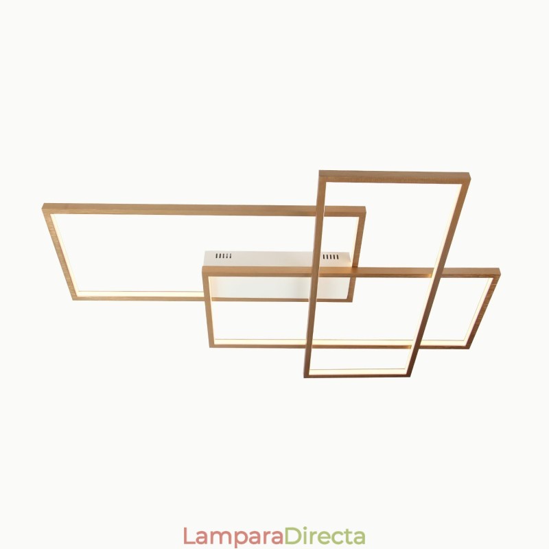 Lámpara de techo moderna y contemporánea de aluminio con pintura, lámpara de pared empotrada con regulador de intensidad remoto para sala de estar y dormitorio.