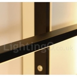 Lámpara de techo moderna y contemporánea de aluminio con pintura, lámpara de pared empotrada con regulador de intensidad remoto para sala de estar y dormitorio.