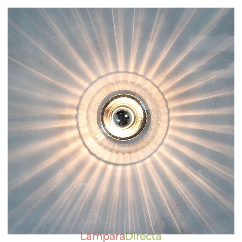 Apliques de pared con bombillas sin sombras, luz de techo moderna y contemporánea