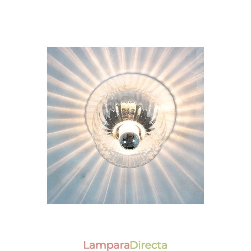 Apliques de pared con bombillas sin sombras, luz de techo moderna y contemporánea
