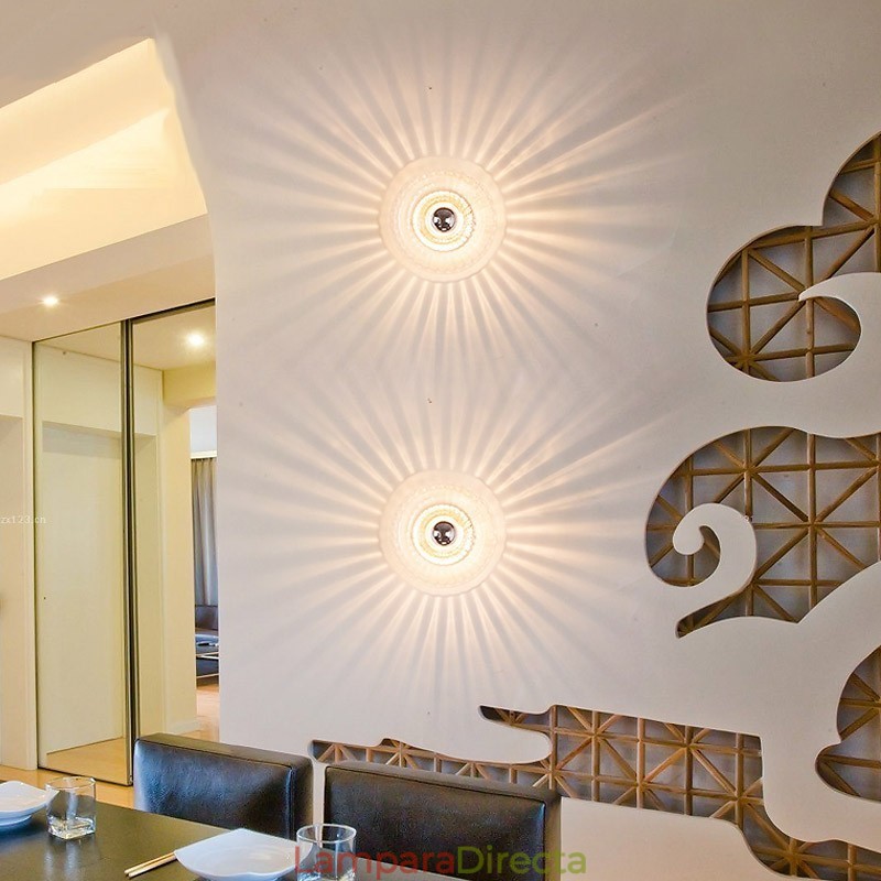 Apliques de pared con bombillas sin sombras, luz de techo moderna y contemporánea
