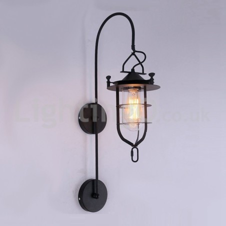 Lámpara de pared de muelle retro, luces de pared de muelle negro, aplique de muelle, restaurante, sala de estar, cafetería, bar, tienda de ropa Lámpara de pared de muelle retro, luces de pared de muelle negro, aplique de muelle, restaurante, sala de estar, cafetería, bar, tienda de ropa