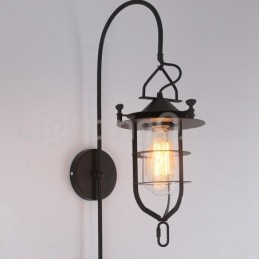 Lámpara de pared de muelle retro, luces de pared de muelle negro, aplique de muelle, restaurante, sala de estar, cafetería, bar, tienda de ropa