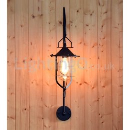 Lámpara de pared de muelle retro, luces de pared de muelle negro, aplique de muelle, restaurante, sala de estar, cafetería, bar, tienda de ropa