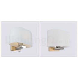 Lámpara de pared moderna y contemporánea de madera y acero inoxidable con pantalla de vidrio para pasillo, bar, cafetería, dormitorio, estudio, loft, polea.