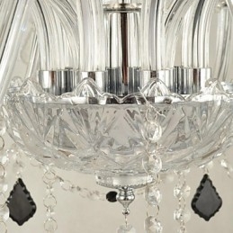 Lámpara de araña de cristal contemporánea moderna