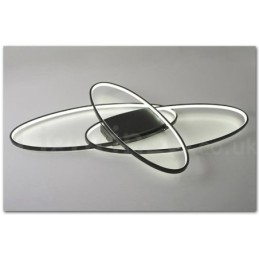 Lámpara de techo moderna y contemporánea de aluminio ovalada regulable, lámpara empotrada para sala de estar y dormitorio. También se puede usar como luz de pared.