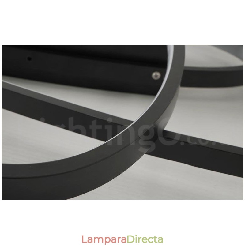 Lámpara de techo moderna y contemporánea de aluminio ovalada regulable, lámpara empotrada para sala de estar y dormitorio. También se puede usar como luz de pared.