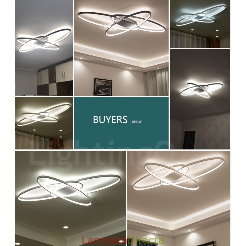 Lámpara de techo moderna y contemporánea de aluminio ovalada regulable, lámpara empotrada para sala de estar y dormitorio. También se puede usar como luz de pared.