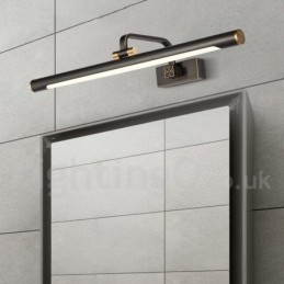 Lámpara de espejo IP, luces de baño, luces de pared de latón puro con pantalla acrílica, iluminación de maquillaje