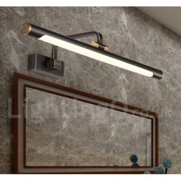 Lámpara de espejo IP, luces de baño, luces de pared de latón puro con pantalla acrílica, iluminación de maquillaje