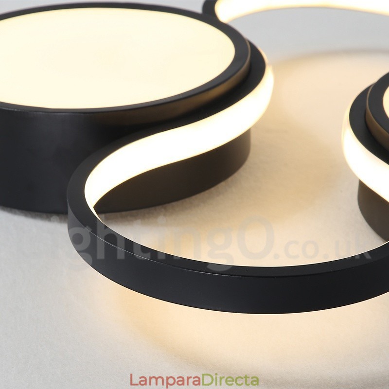 Lámpara de techo de aluminio moderna y contemporánea regulable, lámpara empotrada para sala de estar y dormitorio. También se puede usar como luz de pared.