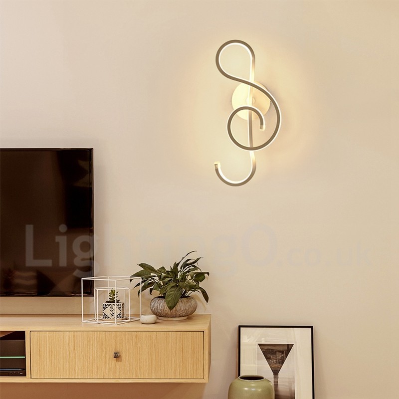Aplique de pared moderno y contemporáneo, diseño de 220 V ~ 240 V, 100 V ~ 120 V, ideal para dormitorio, sala de exposición, sala de estar, comedor.
