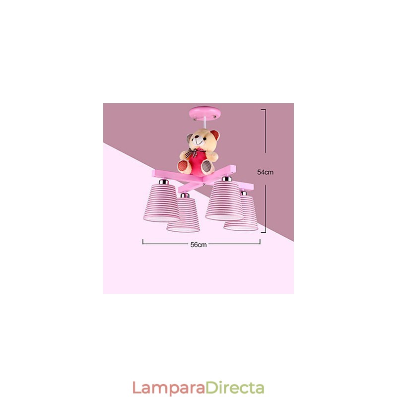 Lámpara de techo moderna contemporánea de madera y bambú