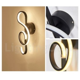 Aplique de pared moderno y contemporáneo, diseño de 220 V ~ 240 V, 100 V ~ 120 V, ideal para dormitorio, sala de exposición, sala de estar, comedor.