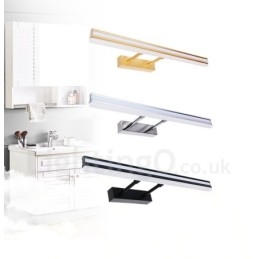 Lámpara de espejo IP44 para baño, luces de pared arriba y abajo con pantalla acrílica, iluminación de maquillaje