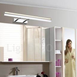 Lámpara de espejo IP44 para baño, luces de pared arriba y abajo con pantalla acrílica, iluminación de maquillaje
