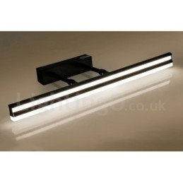 Lámpara de espejo IP44 para baño, luces de pared arriba y abajo con pantalla acrílica, iluminación de maquillaje