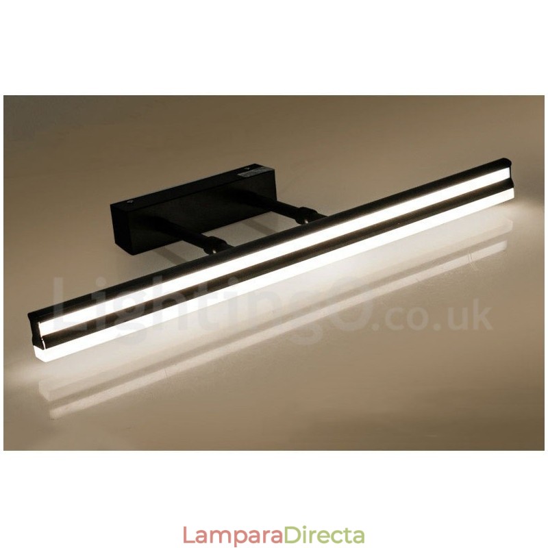 Lámpara de espejo IP44 para baño, luces de pared arriba y abajo con pantalla acrílica, iluminación de maquillaje