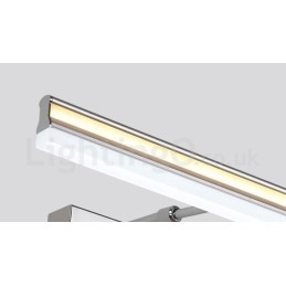 Lámpara de espejo IP44 para baño, luces de pared arriba y abajo con pantalla acrílica, iluminación de maquillaje