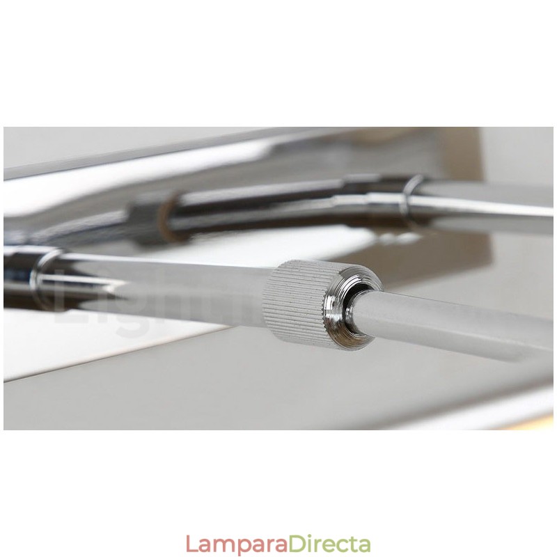Lámpara de espejo IP44 para baño, luces de pared arriba y abajo con pantalla acrílica, iluminación de maquillaje