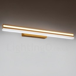 Lámpara de espejo IP44, luces de baño, luces de pared con pantalla acrílica, iluminación de maquillaje