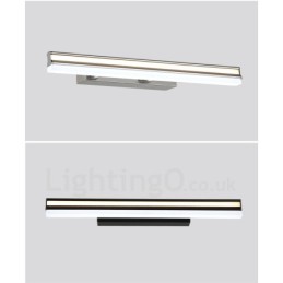 Lámpara de espejo IP44, luces de baño, luces de pared con pantalla acrílica, iluminación de maquillaje