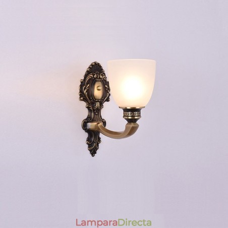 Lámpara de pared de latón puro, lujosa, rústica, retro, vintage, de 1 luz, con pantalla de vidrio, ideal para hoteles, oficinas, salas de exposición, salas de estar y comedores. Lámpara de pared de latón puro, lujosa, rústica, retro, vintage, de 1 luz, con pantalla de vidrio, ideal para hoteles, oficinas, salas de exposición, salas de estar y comedores.