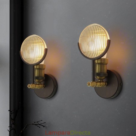 Aplique de pared rústico retro vintage de 1 luz con pantalla de cristal, ideal para hoteles, oficinas, salas de exposición, salas de estar y comedores. Aplique de pared rústico retro vintage de 1 luz con pantalla de cristal, ideal para hoteles, oficinas, salas de exposición, salas de estar y comedores.
