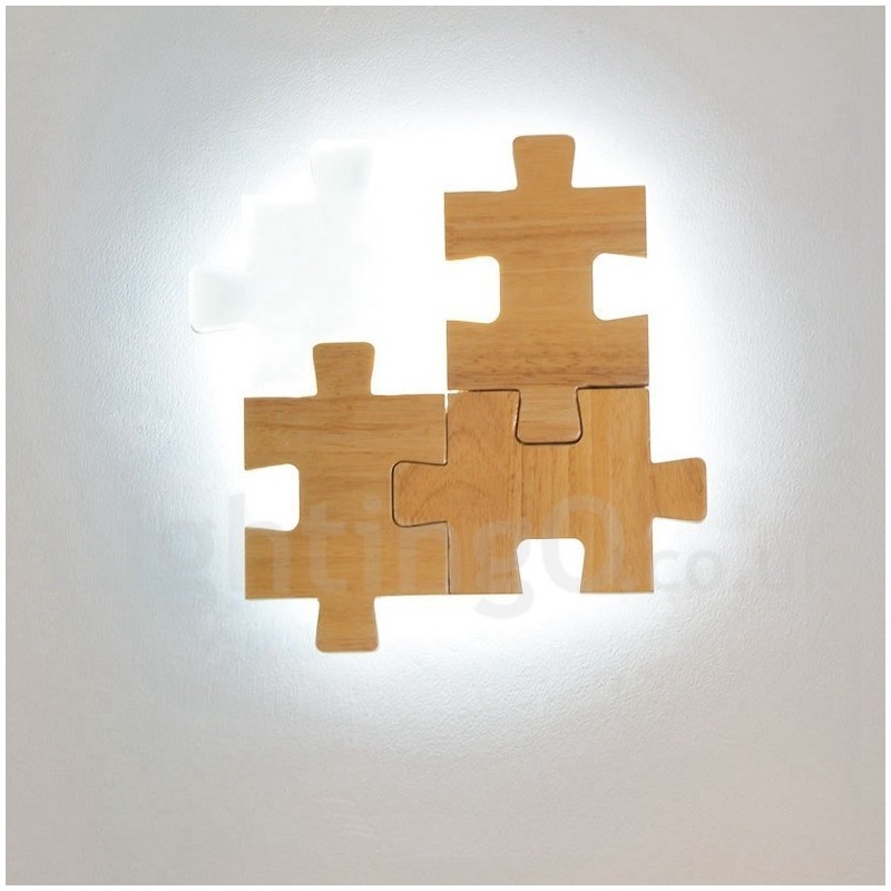 Apliques de pared de madera con pantalla acrílica, modernos y contemporáneos, de madera y bambú.