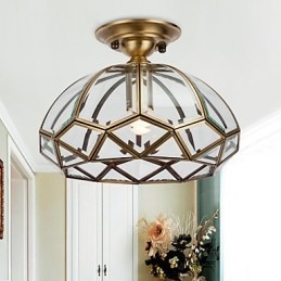 Lámpara de techo de cobre con diseño decorativo contemporáneo moderno