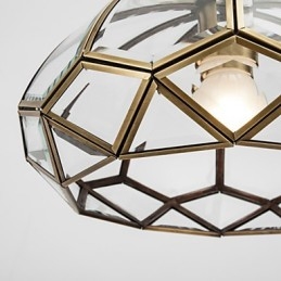Lámpara de techo de cobre con diseño decorativo contemporáneo moderno