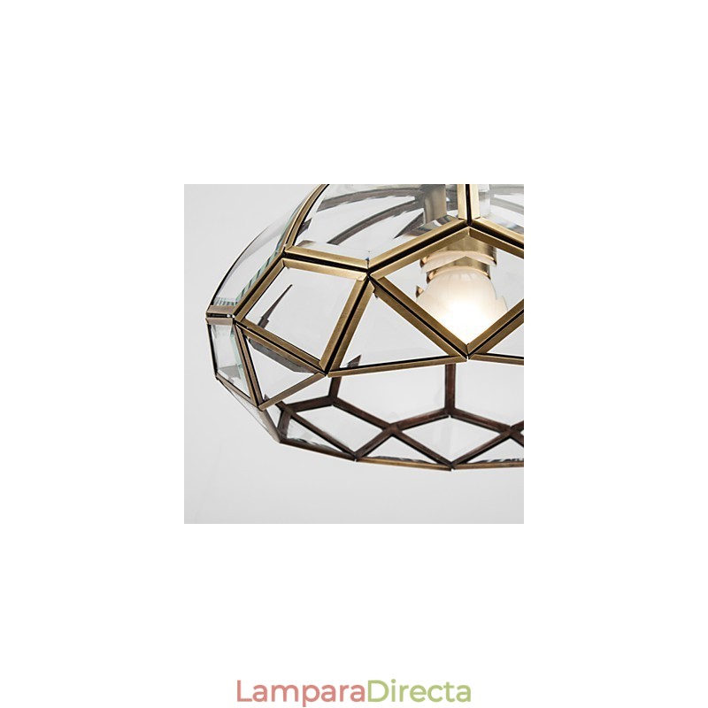 Lámpara de techo de cobre con diseño decorativo contemporáneo moderno