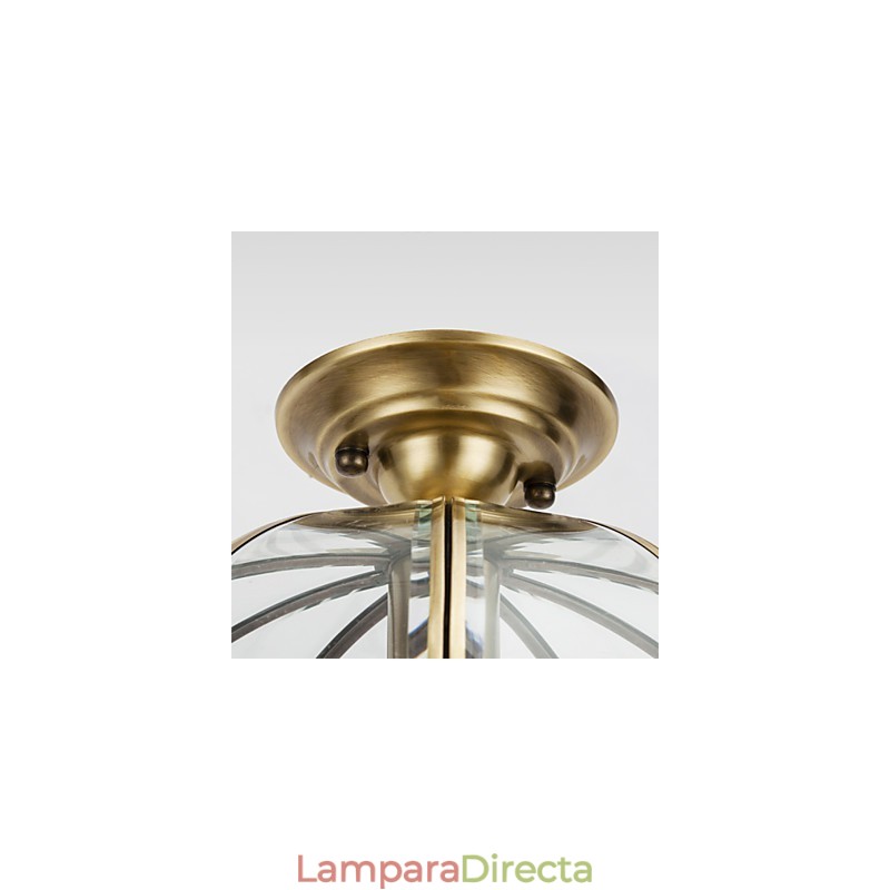 Lámpara de techo de cobre con diseño decorativo contemporáneo moderno