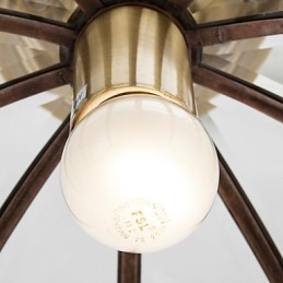 Lámpara de techo de cobre con diseño decorativo contemporáneo moderno