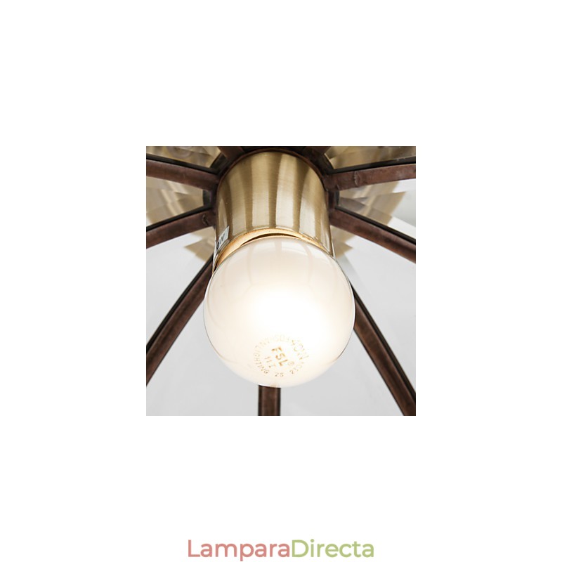 Lámpara de techo de cobre con diseño decorativo contemporáneo moderno