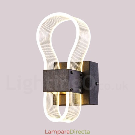 Lámpara de pared moderna con pantalla acrílica para dormitorio, pasillo y sala de estar. Lámpara de pared moderna con pantalla acrílica para dormitorio, pasillo y sala de estar.