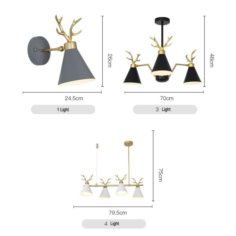 Lámpara de pared moderna Antlers