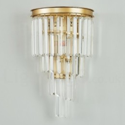 Lámpara de pared de cristal K9 de lujo moderna con pantalla de cristal