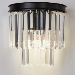 Lámpara de pared de cristal K9 de lujo moderna con pantalla de cristal