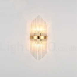 Lámpara de pared de cristal K9 de lujo moderna con pantalla de cristal